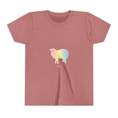 Cotton Candy Sheep Youth Short Sleeve Tee - Image 7