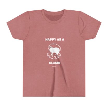 HAPPY AS A CLAMB Youth Short Sleeve Tee - Image 3