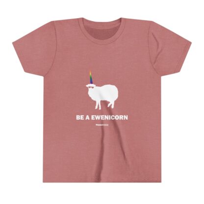 BE A EWENICORN Youth Short Sleeve Tee - Image 3