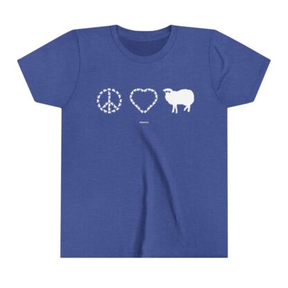 PEACE LOVE SHEEP Youth Short Sleeve Tee - Image 15