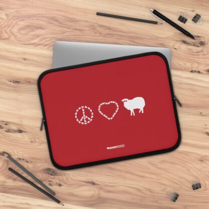 PEACE LOVE SHEEP Laptop Sleeve - Image 5