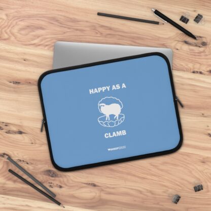 HAPPY AS A CLAMB Laptop Sleeve - Image 5