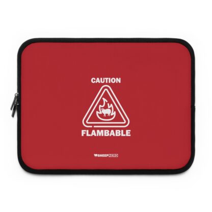 CAUTION FLAMBABLE Laptop Sleeve