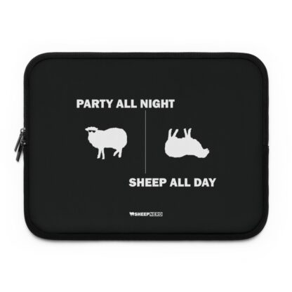 PARTY ALL NIGHT SHEEP ALL DAY Laptop Sleeve