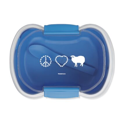 PEACE LOVE SHEEP Two-tier Bento Box