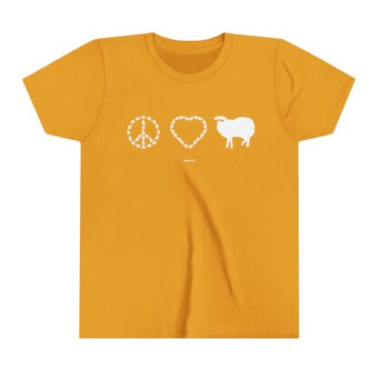 PEACE LOVE SHEEP Youth Short Sleeve Tee - Image 7